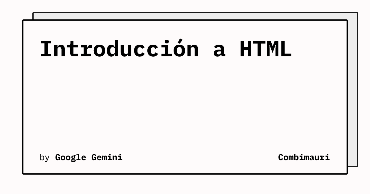 Introducci n a html combimauri